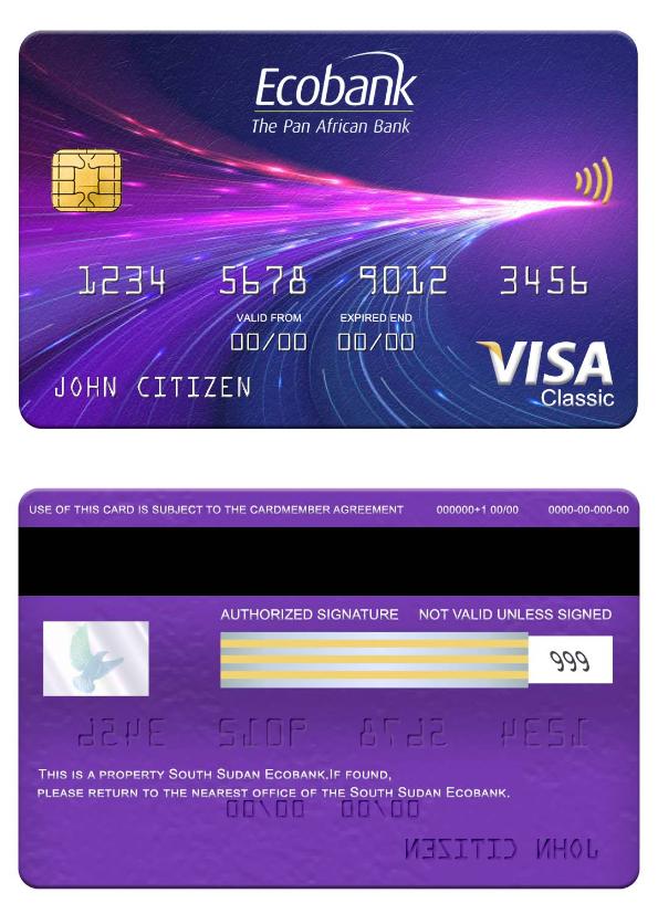 South Sudan Ecobank visa classic card